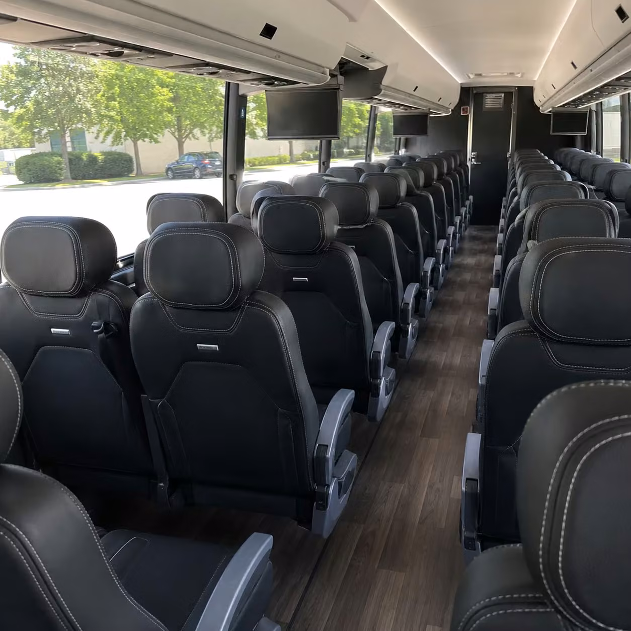durham charter bus interior