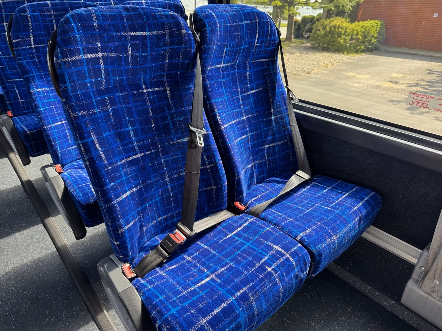 durham charter bus rental interior