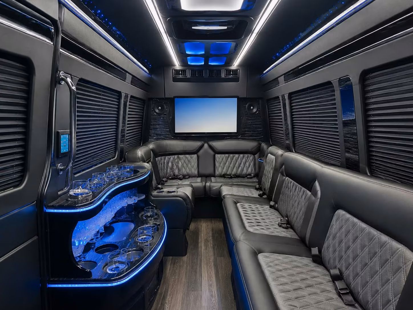 late night reception shuttles that keep the celebration going and keep your guests safe